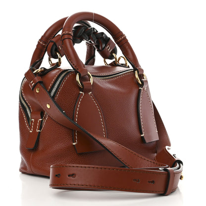 Chloe Calfskin Small Daria Sepia Brown 3 of 11
