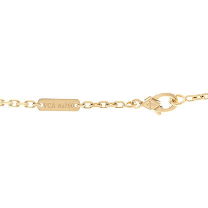 Van Cleef & Arpels 18K Yellow Gold Byzantine Alhambra Pendant Necklace 4 of 6