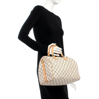 Louis Vuitton Damier Azur Speedy Bandouliere 30 3 of 15