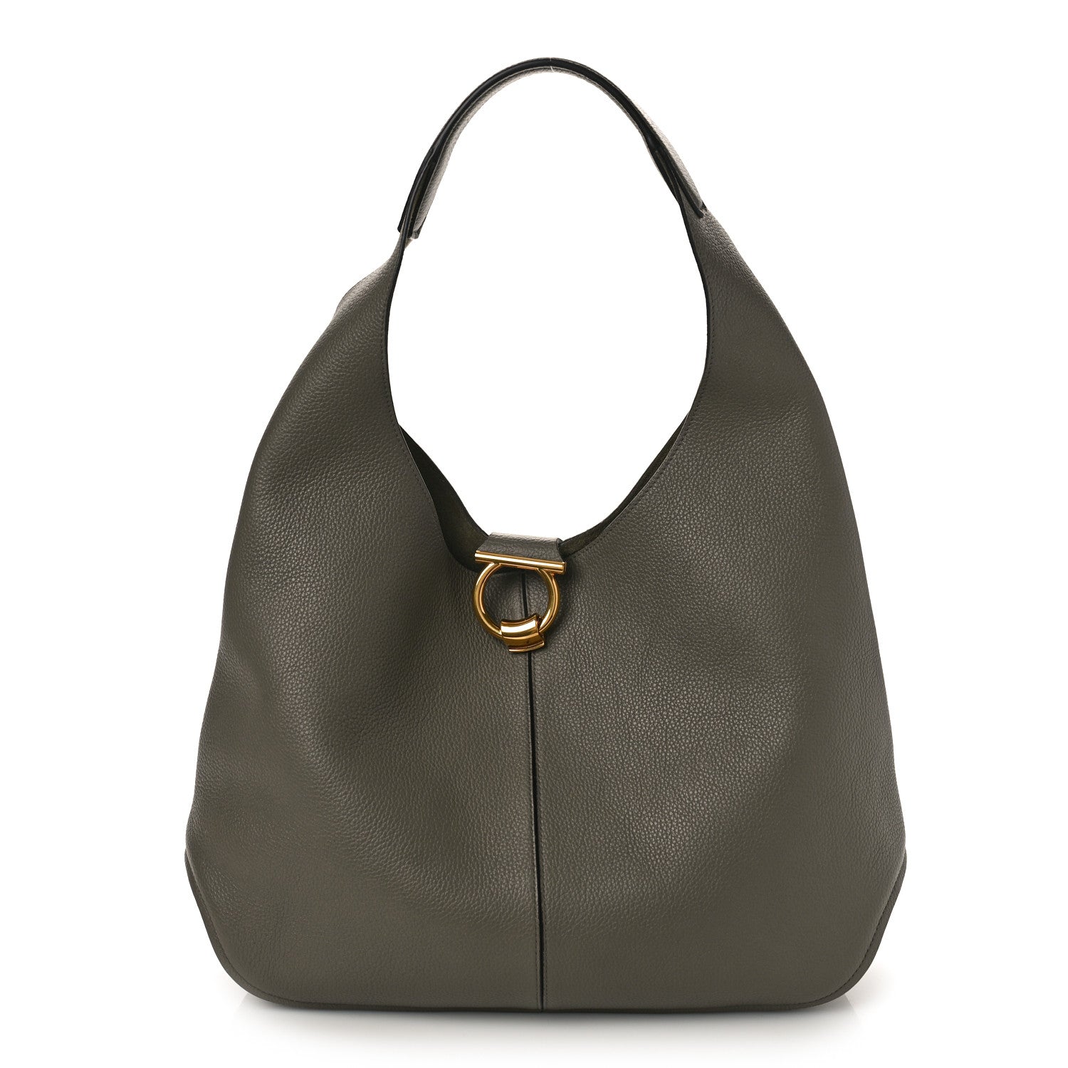 Salvatore Ferragamo Calfskin Margot Hobo Verde 3 of 9