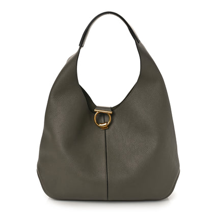 Salvatore Ferragamo Calfskin Margot Hobo Verde 3 of 9