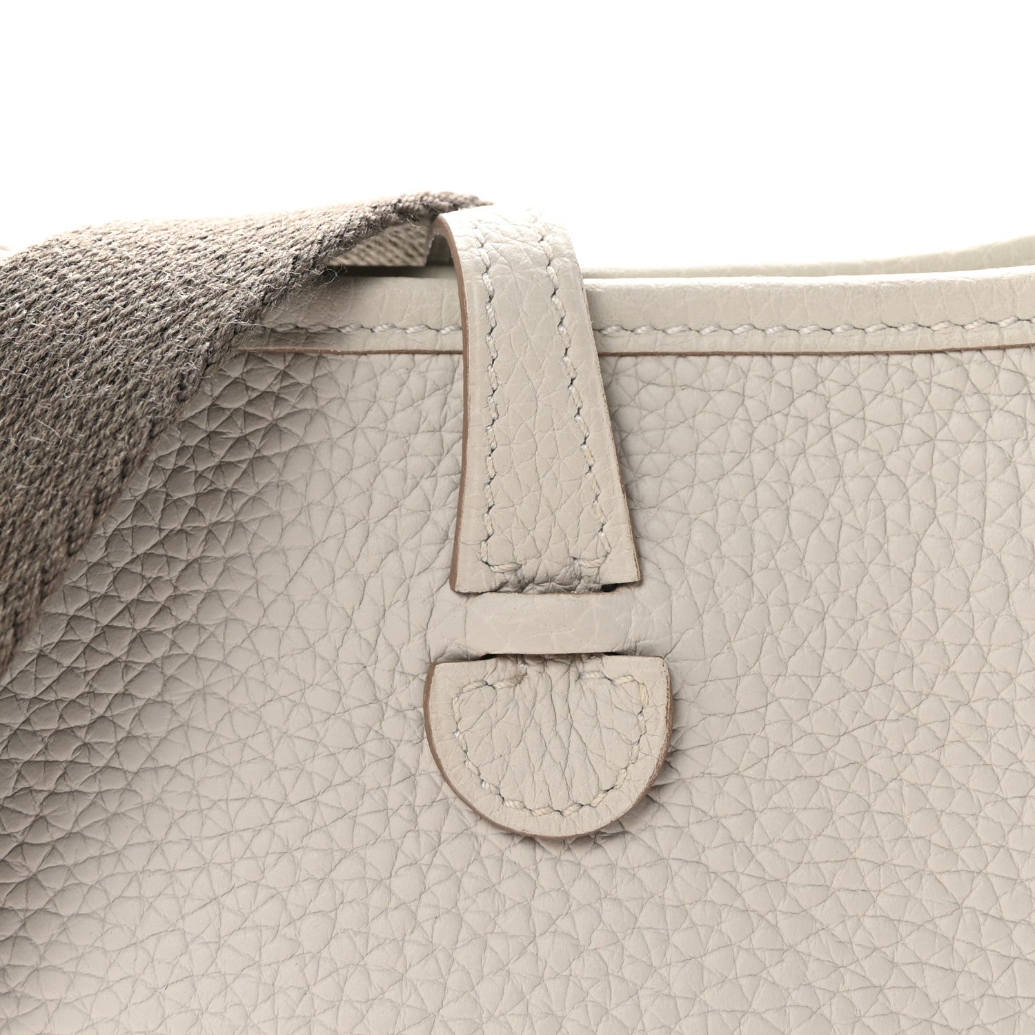 Hermes Taurillon Clemence Amazone Evelyne TPM Gris Perle Etain 8 of 11