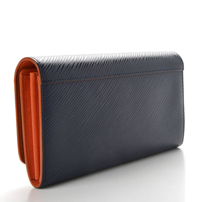 Louis Vuitton Epi Twist Wallet Indigo Piment 3 of 9