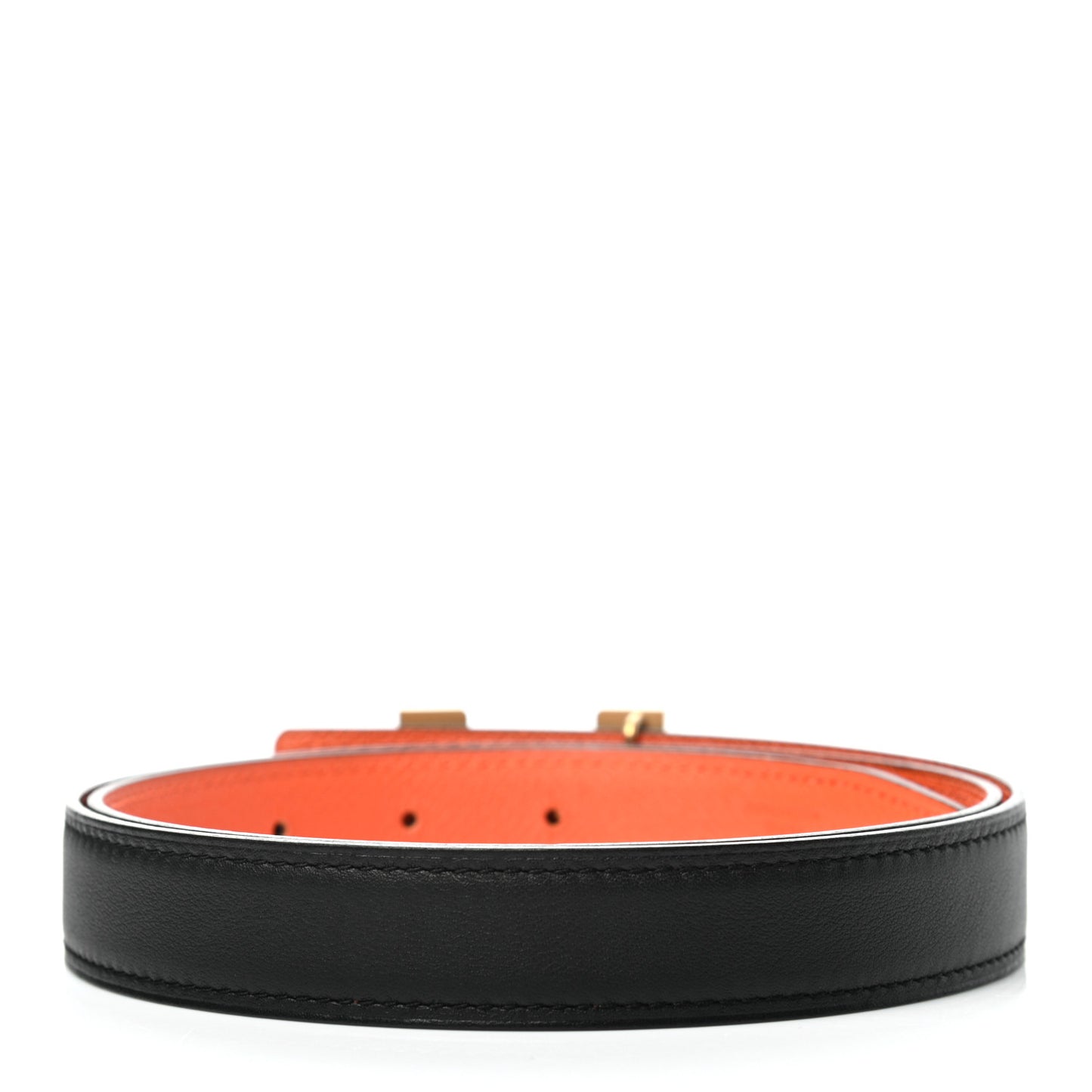 Swift Epsom 24mm Mini Constance H Belt 85 Black Orange