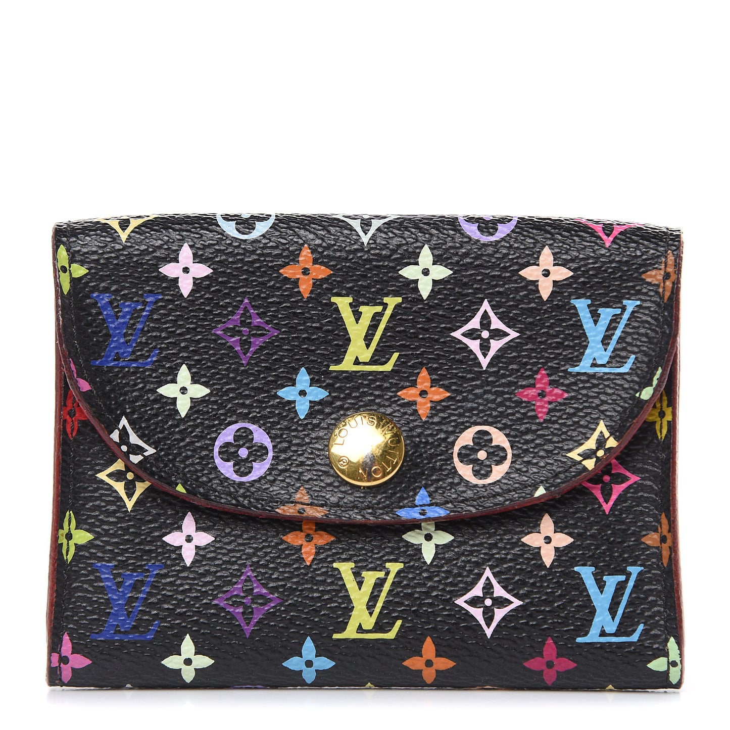 Monogram Multicolor Business Card Holder Black Grenade