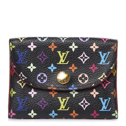 Louis Vuitton Monogram Multicolor Business Card Holder Black Grenade 1 of 8