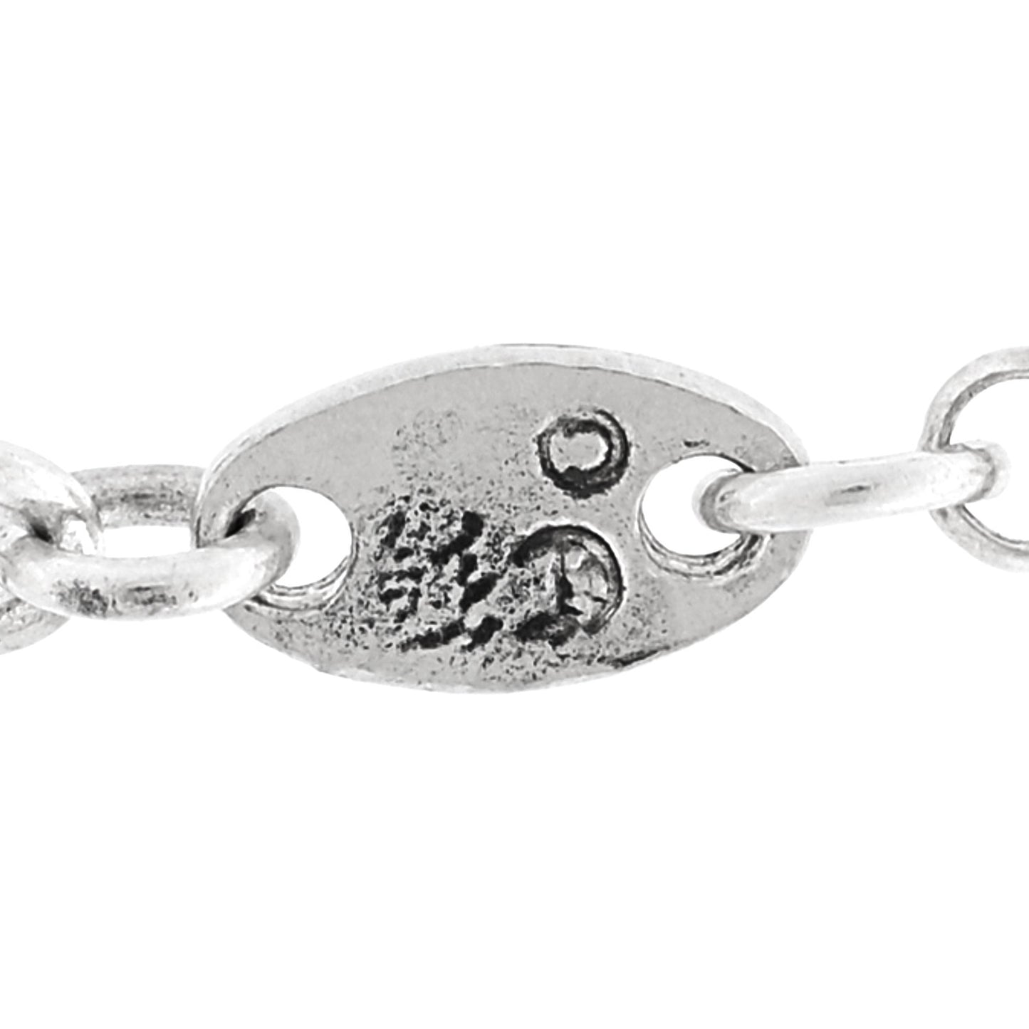 Sterling Silver Safety Pin Baby Fat Cross Pendant Necklace