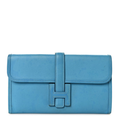 Hermes Swift Verso Jige Duo Clutch Bleu Du Nord Vert Verone 1 of 13