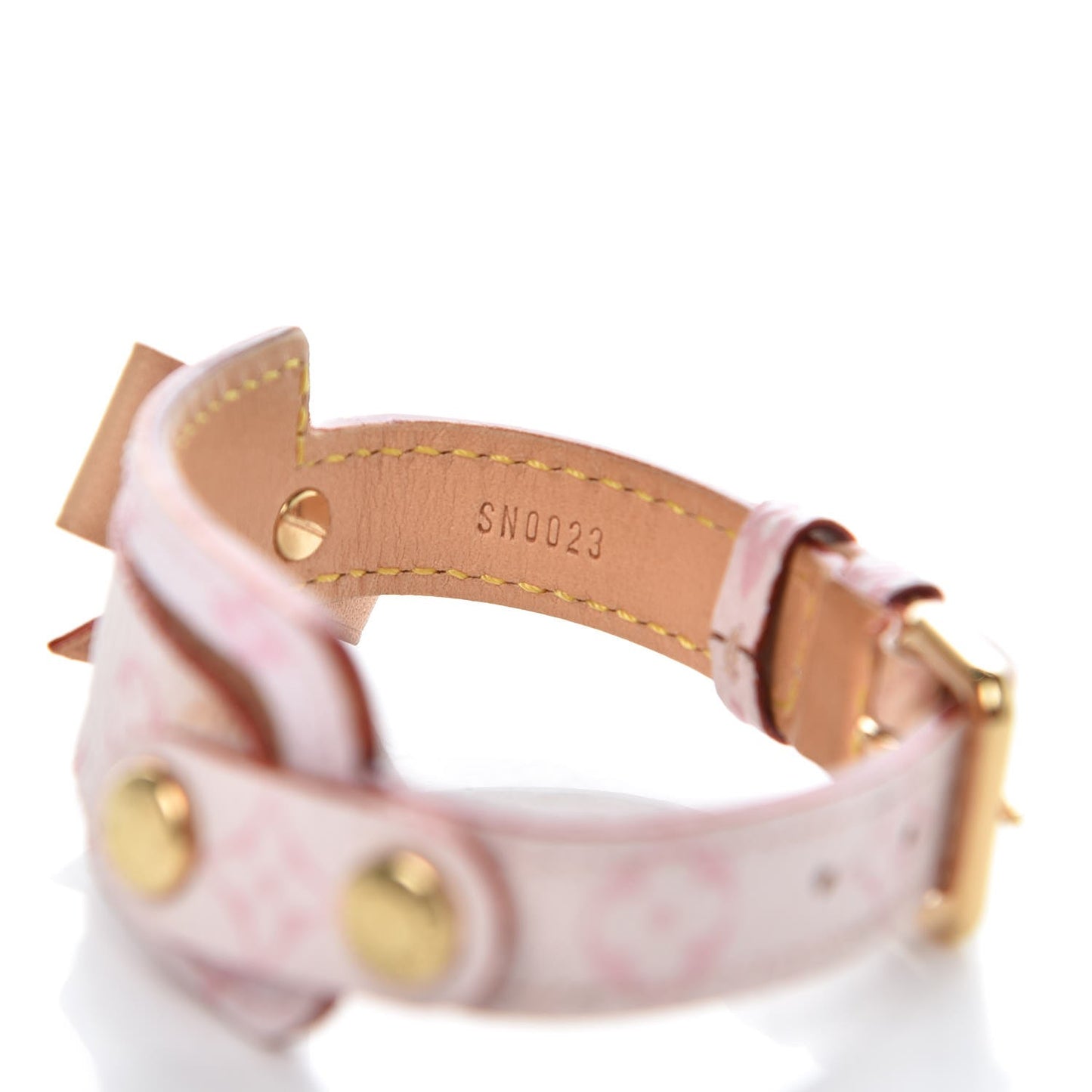 Monogram Cherry Blossom Address Wish Bracelet Pink