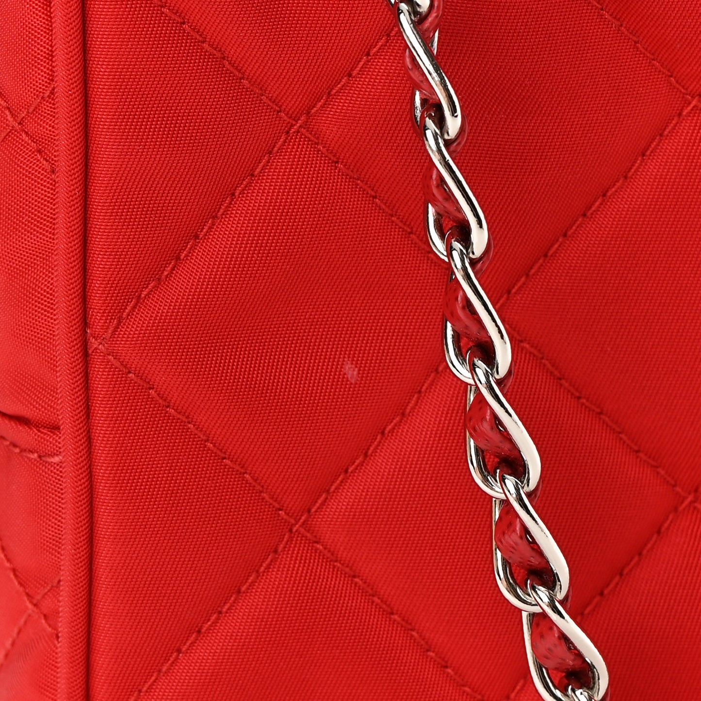 Nylon Tessuto Impuntu Quilted Crossbody Bag Rosso
