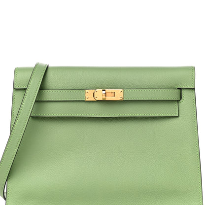 Hermes Evercolor Kelly Danse II Belt Bag Vert Criquet 7 of 10