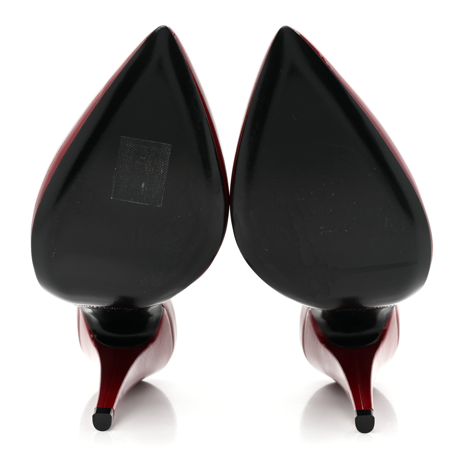 Saint Laurent Patent Venus 110 Slingback Pumps 37 Hot Red 5 of 10