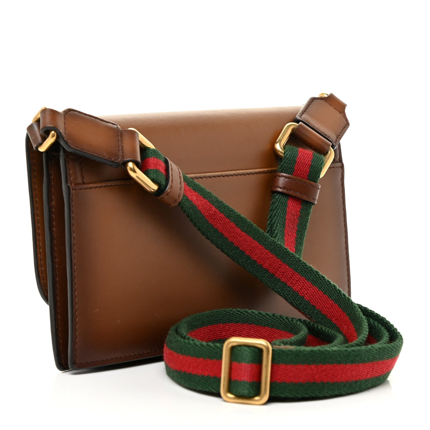 Calfskin Lady Web Convertible Wallet Cuir