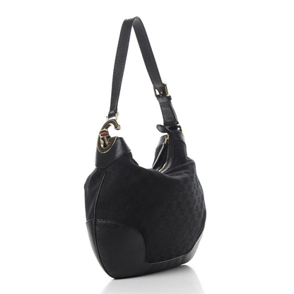 Gucci Monogram Medium Charlotte Hobo Black 3 of 10