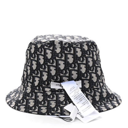 Christian Dior Oblique Reversible Teddy-D Brim Bucket Hat 57 Black 7 of 11