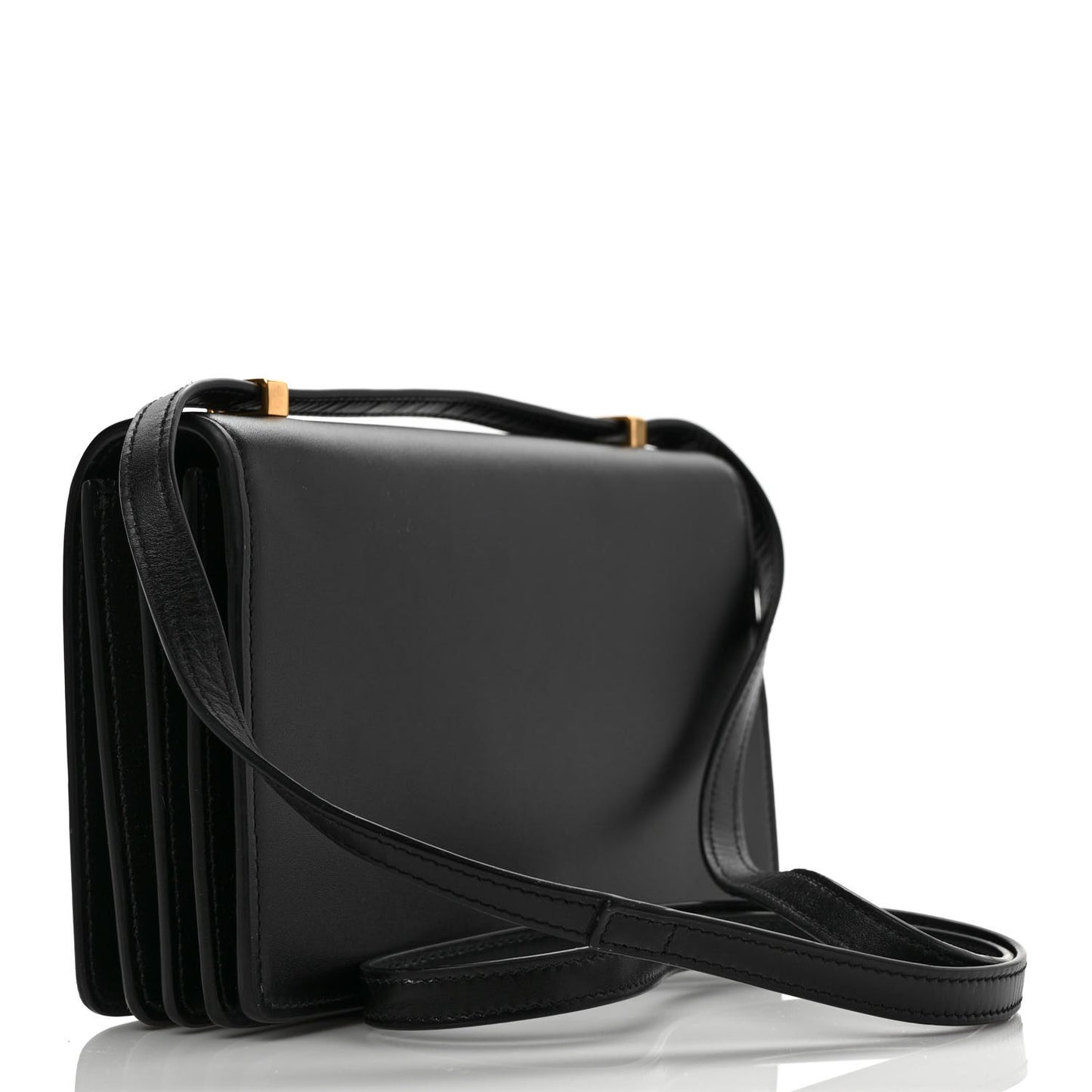 Calfskin Monogram Small Dylan Shoulder Bag Black