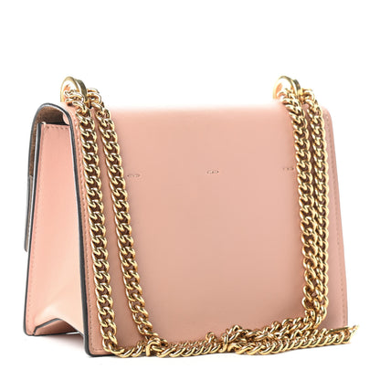 Fendi Vitello Grace Matte Small Kan U Shoulder Bag Rosa Bourbon 2 of 5