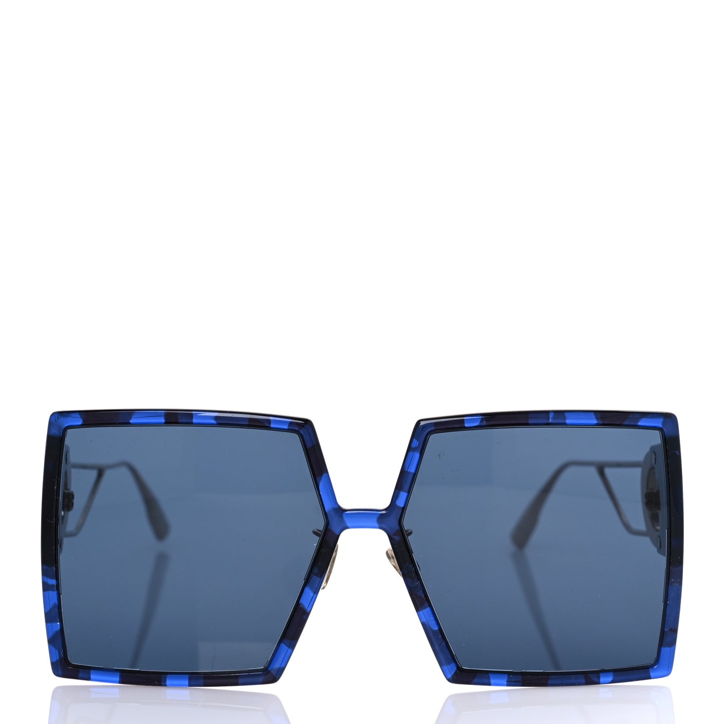 Acetate Square 30 Montaigne Sunglasses Blue