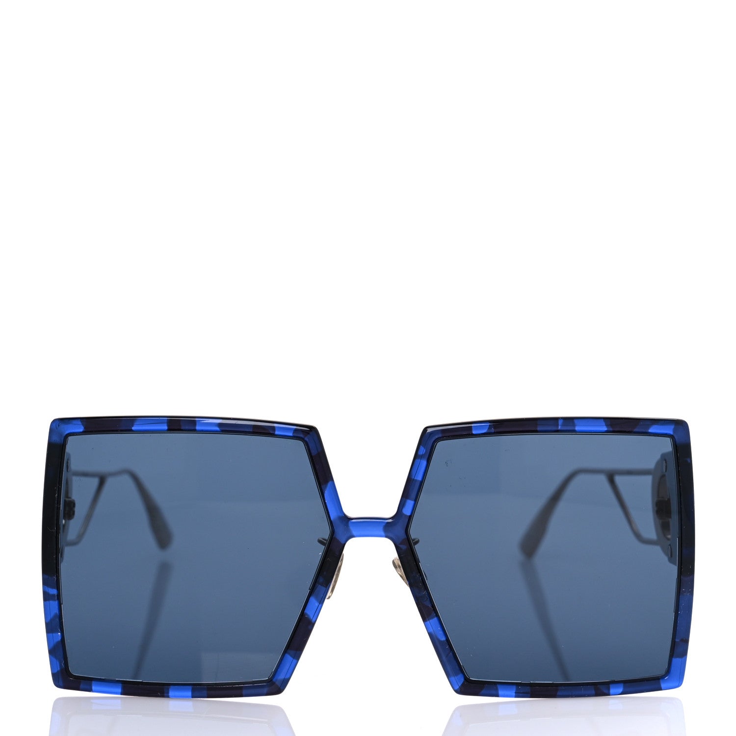 Christian Dior Acetate Square 30 Montaigne Sunglasses Blue 2 of 8