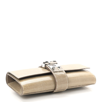 Hermes Lizard Medor Clutch 23 Ficelle 4 of 8