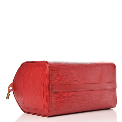 Louis Vuitton Epi Speedy 30 Castillan Red 4 of 13