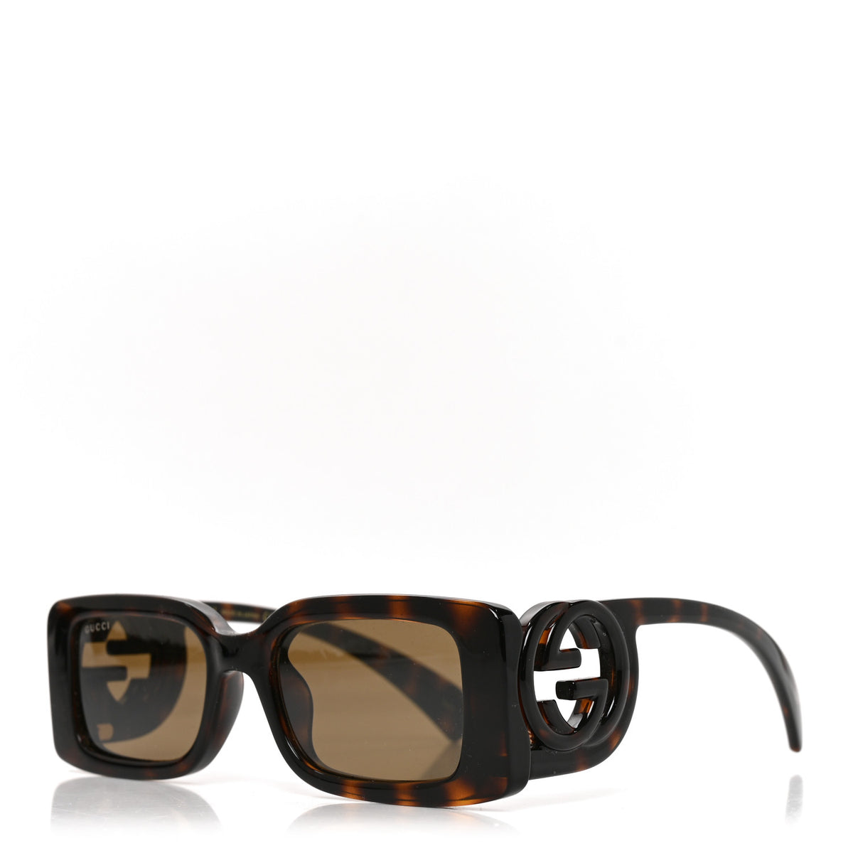 Acetate Chaise Rectangle Frame Sunglasses GG1325S Tortoise