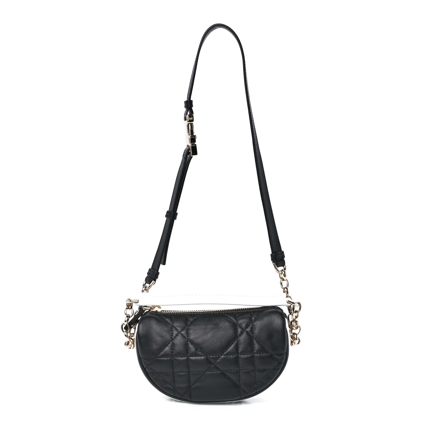 Christian Dior Lambskin Cannage Mini Dior Vibe Hobo Bag Black 1 of 9
