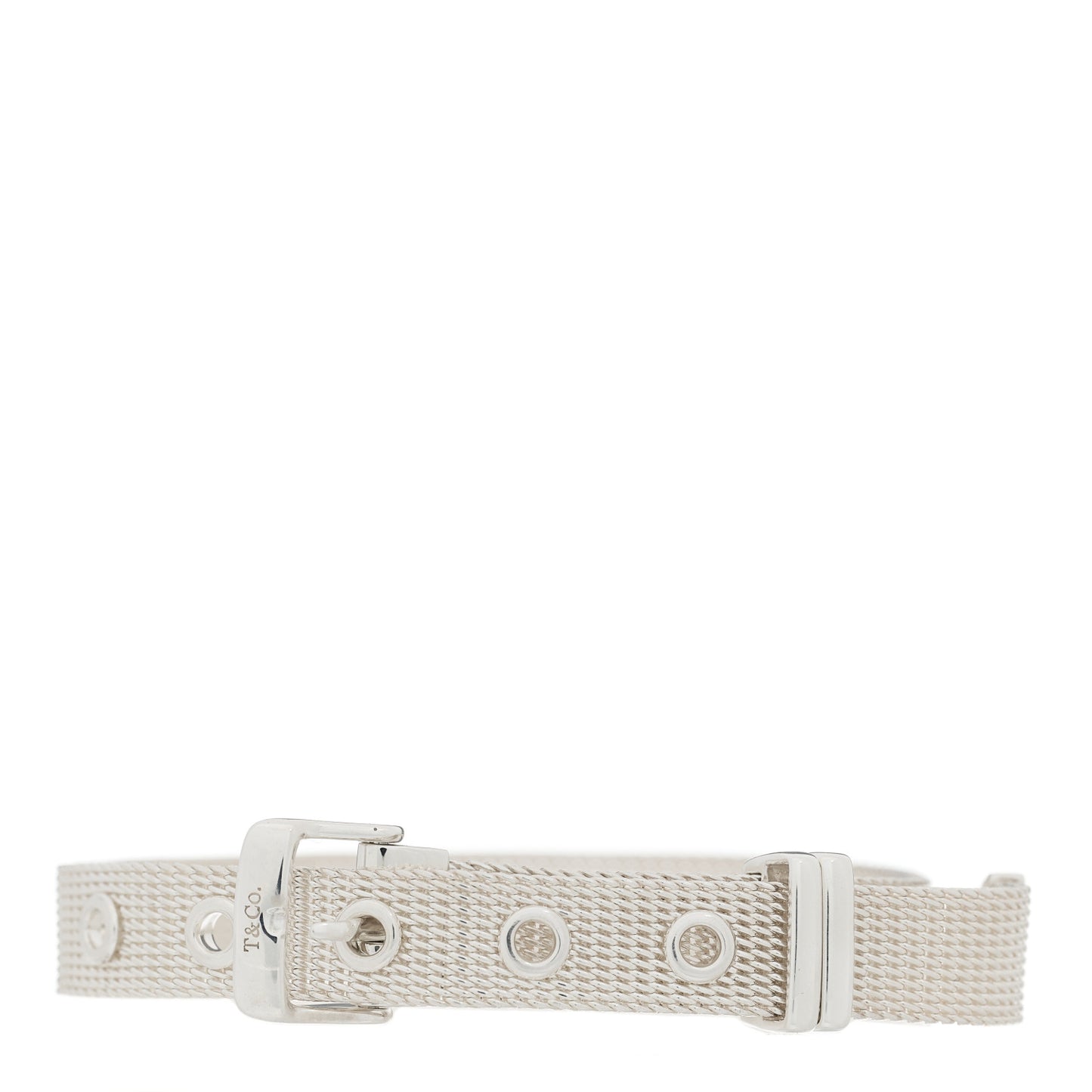 Sterling Silver Somerset Double Wrap Buckle Mesh Bracelet