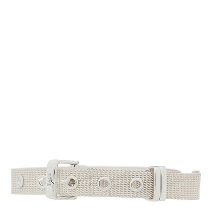 Tiffany Sterling Silver Somerset Double Wrap Buckle Mesh Bracelet 1 of 5