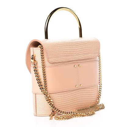 Chloe Calfskin Lizard Embossed Small Aby Lock Delicate Pink 3 of 10