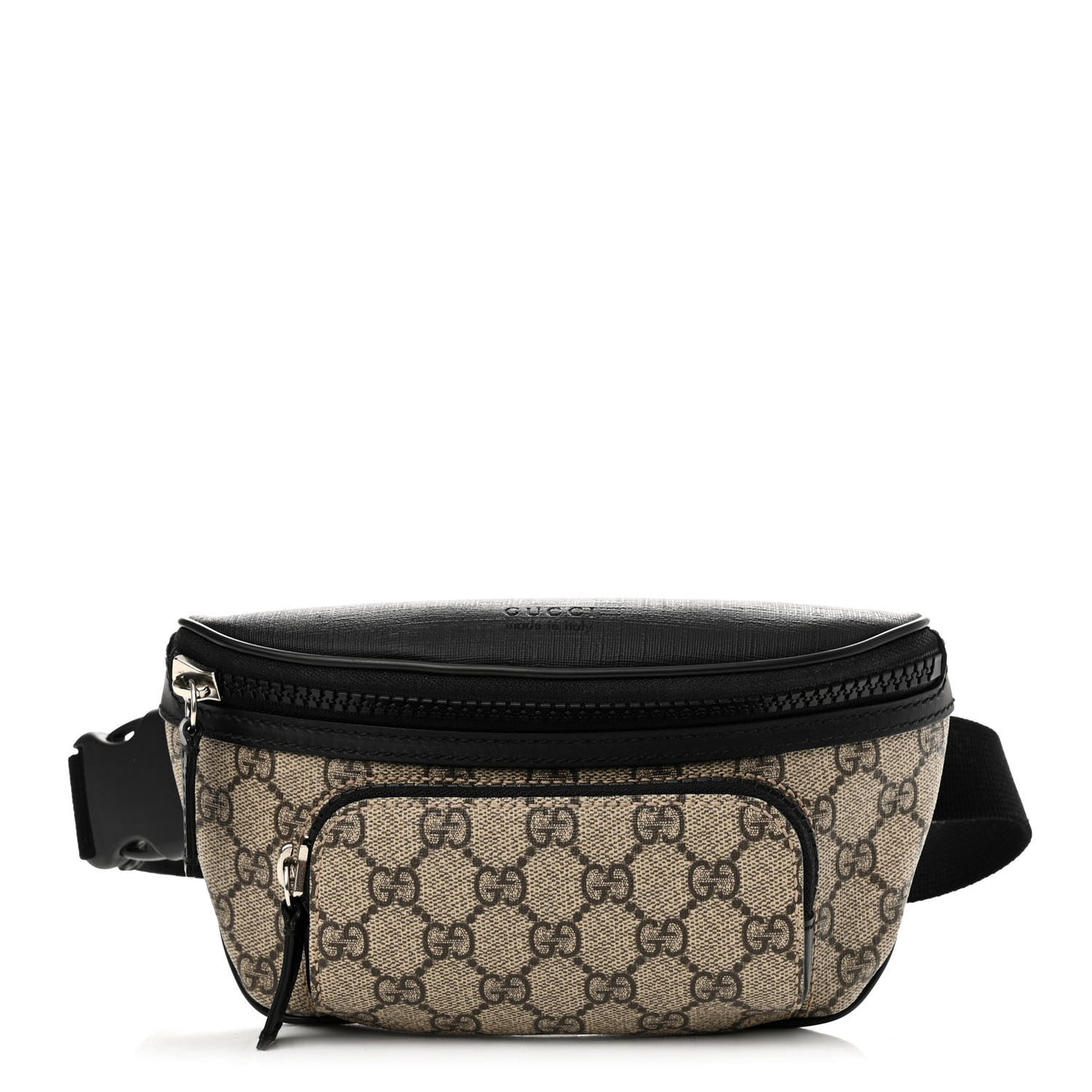 GG Supreme Monogram Belt Bag Black
