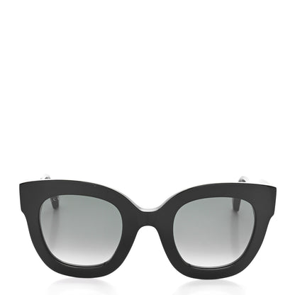 Gucci Round Frame Star Sunglasses GG0208S Black 2 of 7