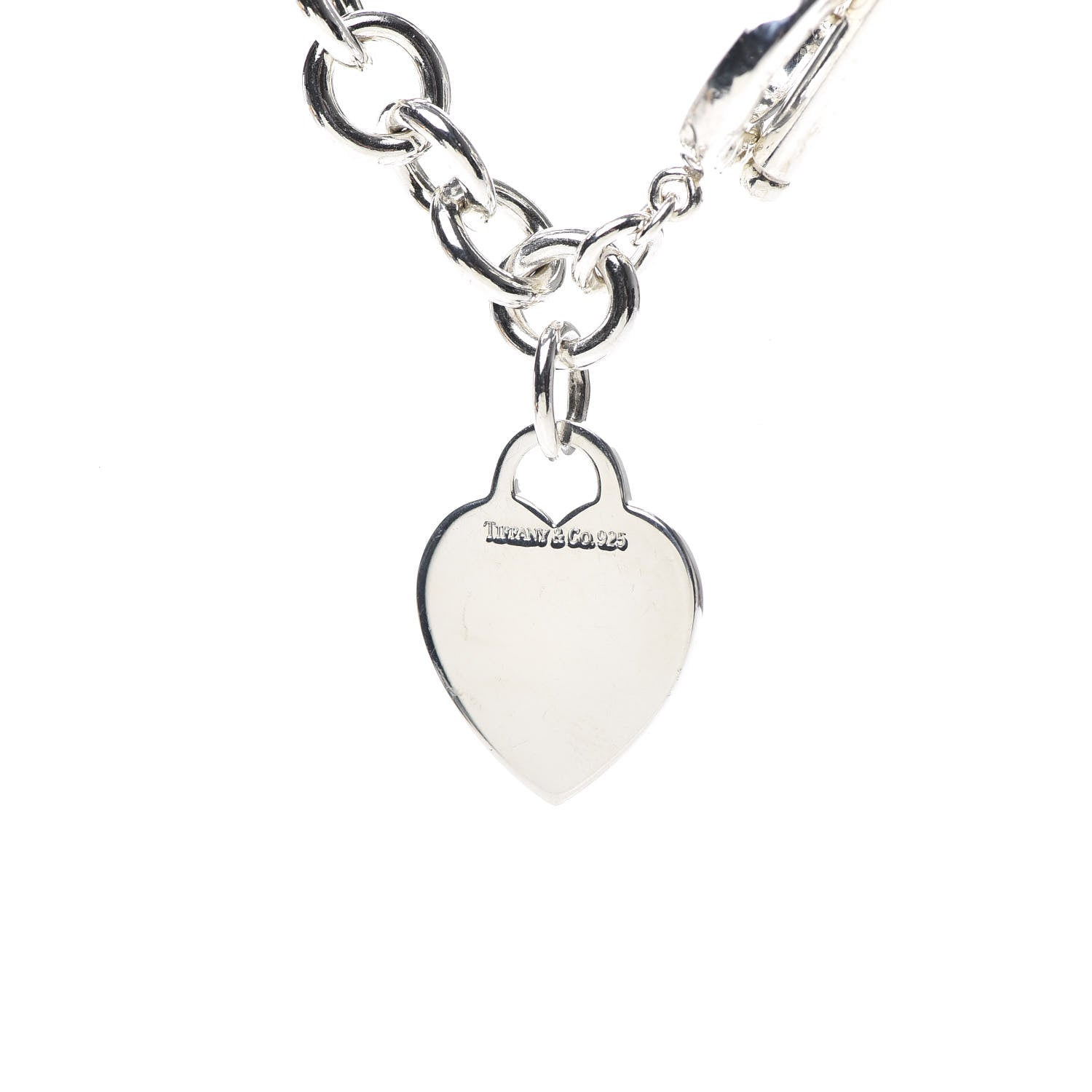 Tiffany Sterling Silver Heart Tag Toggle Necklace 4 of 4