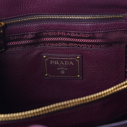 Prada Vitello Daino Tote Granato 8 of 9