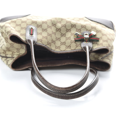 Gucci Monogram Medium Princy Tote Dark Brown 11 of 11