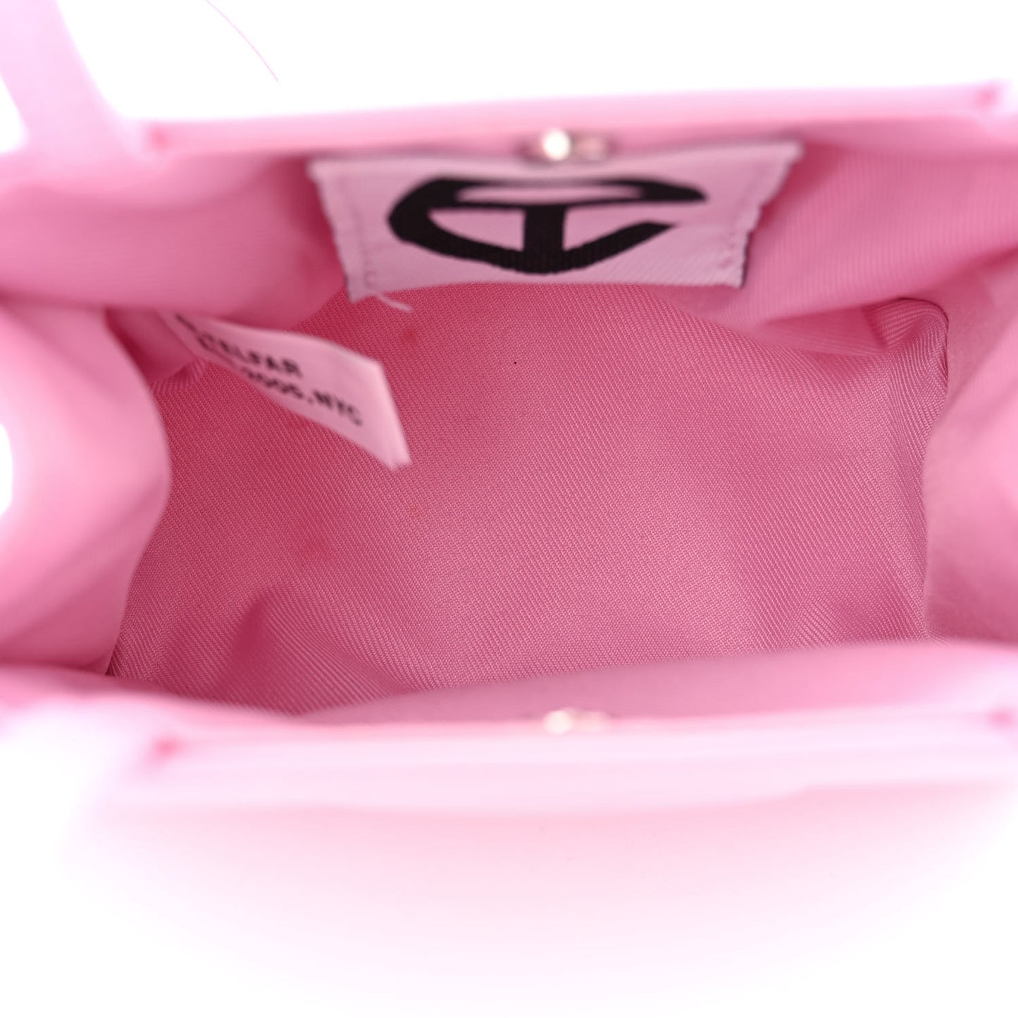 Vegan Leather Small Shopping Bag Bubblegum