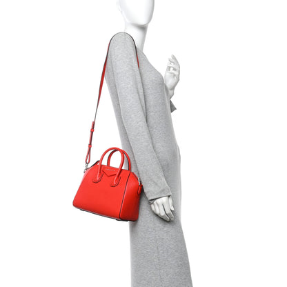 Givenchy Sugar Goatskin Mini Antigona Pop Red 2 of 10