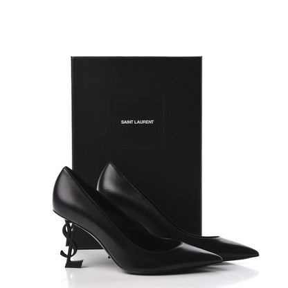 Saint Laurent Calfskin Opyum 85 Pumps 38.5 Black 8 of 10