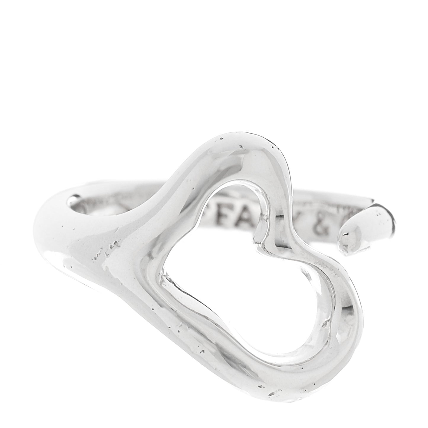 Sterling Silver Elsa Peretti Open Heart Ring 48 4.5