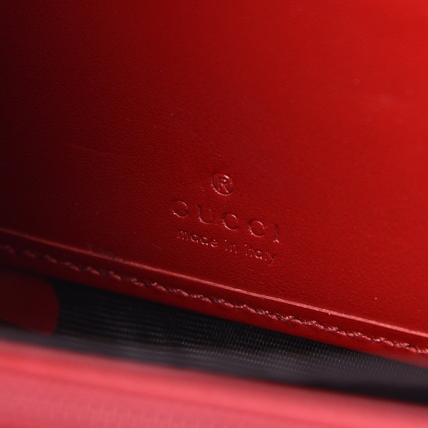 Gucci Guccissima Signature Zip Around Wallet Hibiscus Red 7 of 11
