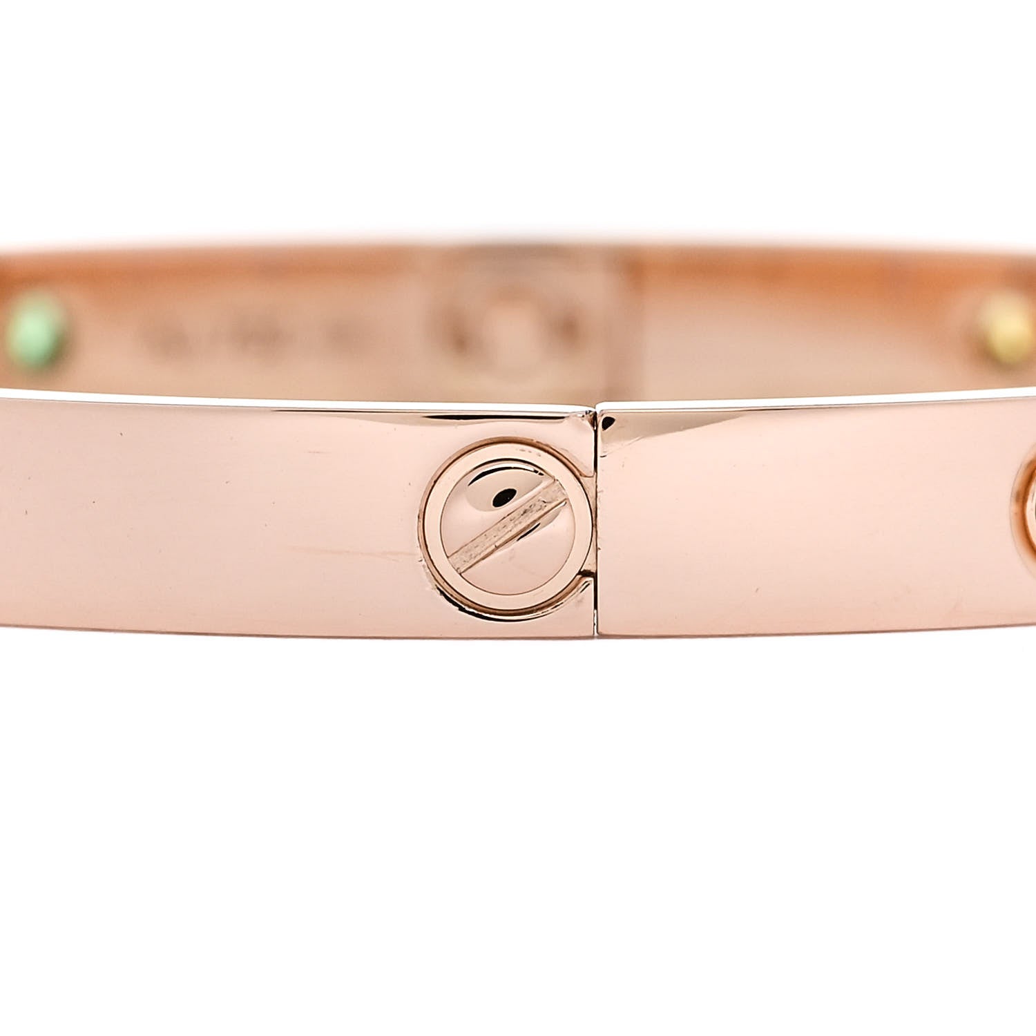 Cartier 18K Pink Gold Sapphire Garnet Amethyst LOVE Bracelet 18 4 of 9