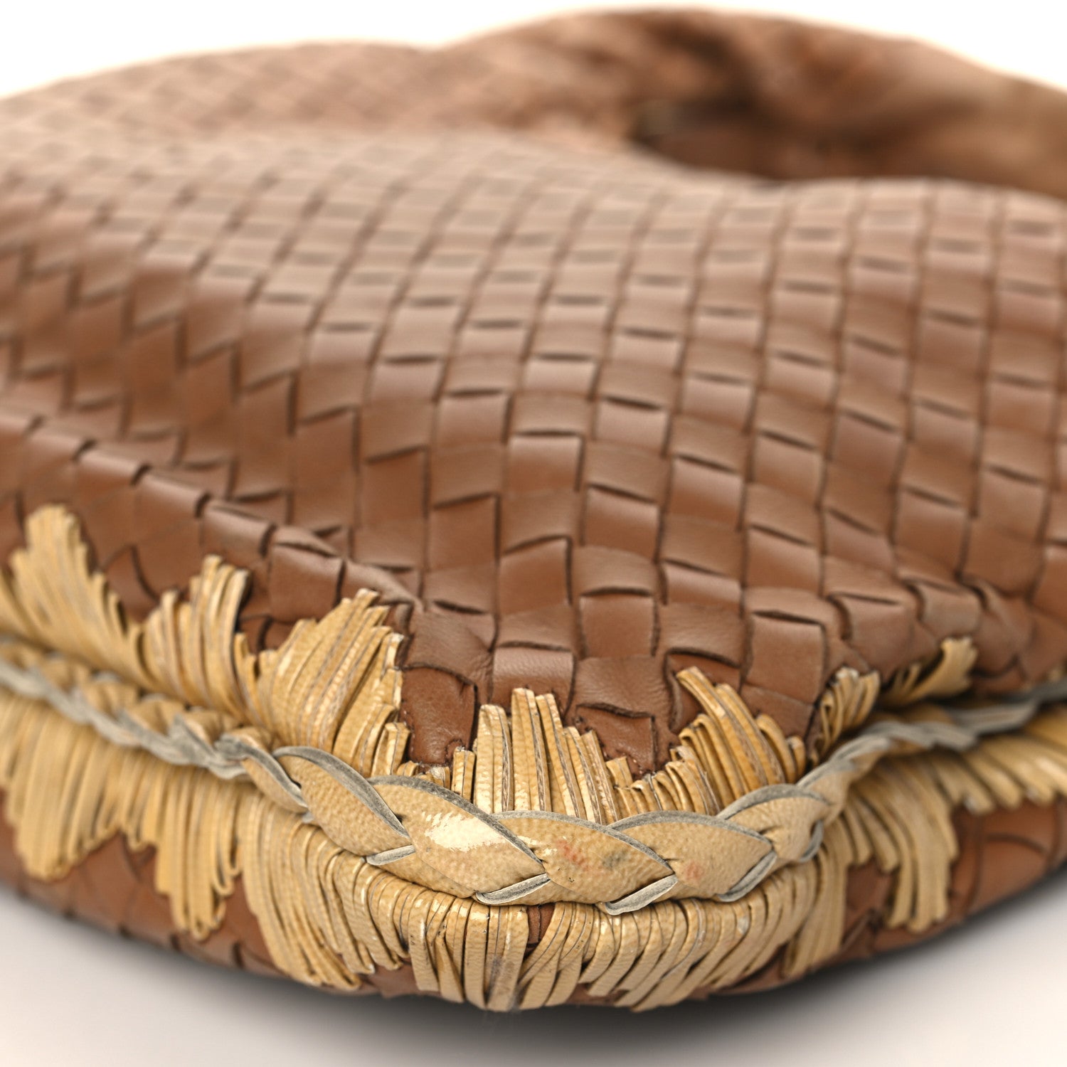 Bottega Veneta Nappa Intrecciato Medium Veneta Hobo Walnut Banane 8 of 9