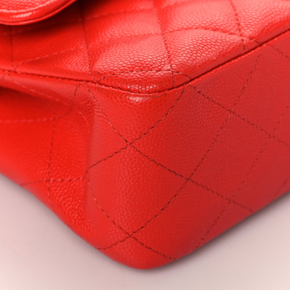 Chanel Caviar Quilted Medium Double Flap Red 9 of 12