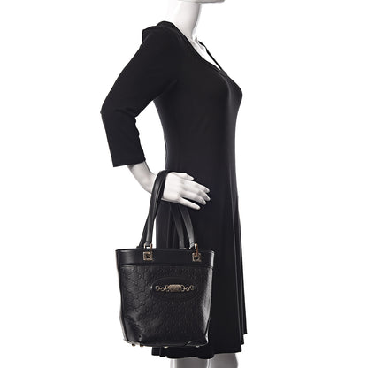 Gucci Guccissima Small Punch Tote Black 2 of 11