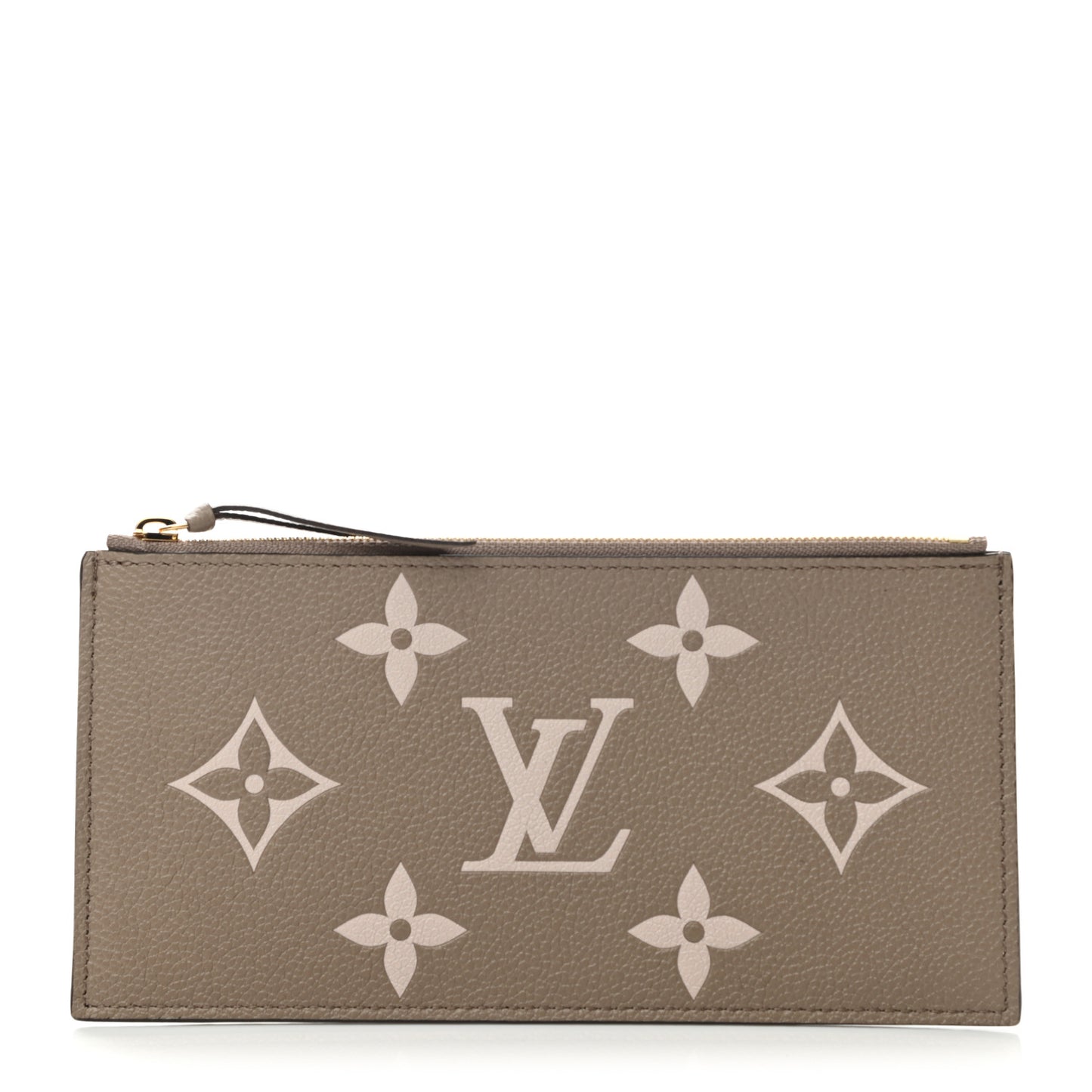 Empreinte Monogram Giant Pochette Felicie Zippered Insert Tourterelle Creme