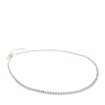 Chanel Enamel CC Ceinture Fantai Adjustable Belt Silver White 2 of 4