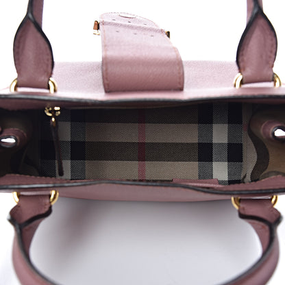 Burberry Soft Grain Calfskin Small Buckle Tote Dusty Pink 5 of 15