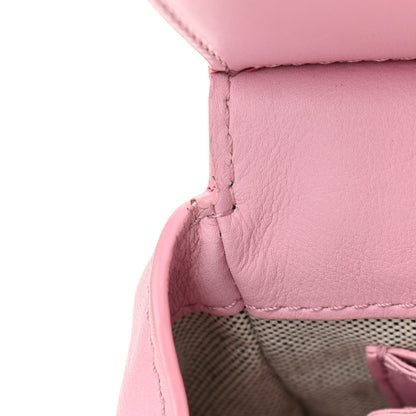 Versace Calfskin Crystal Medium Baroque Palazzo Empire Bag Pink 13 of 19