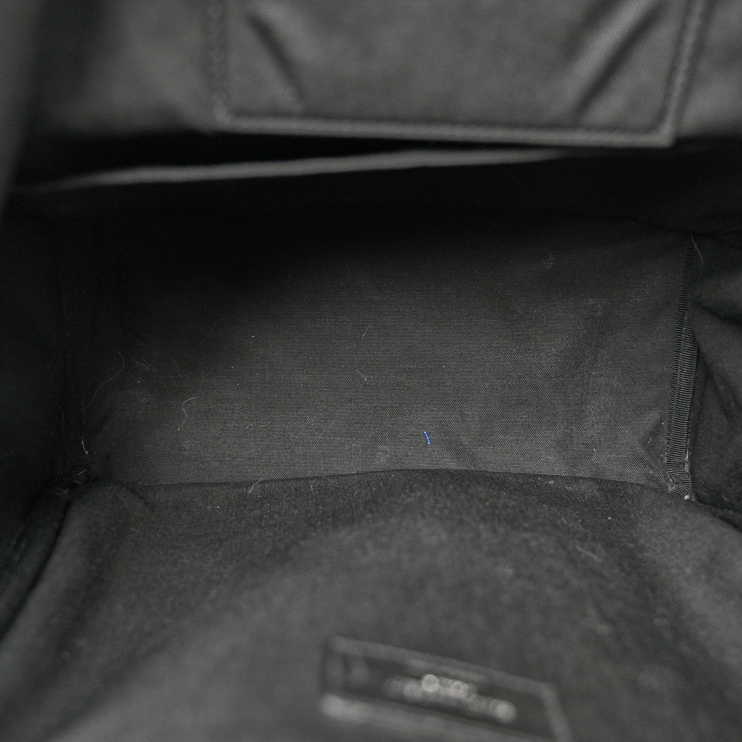 Saint Laurent Canvas Signature Embroidered City Backpack Black 5 of 11