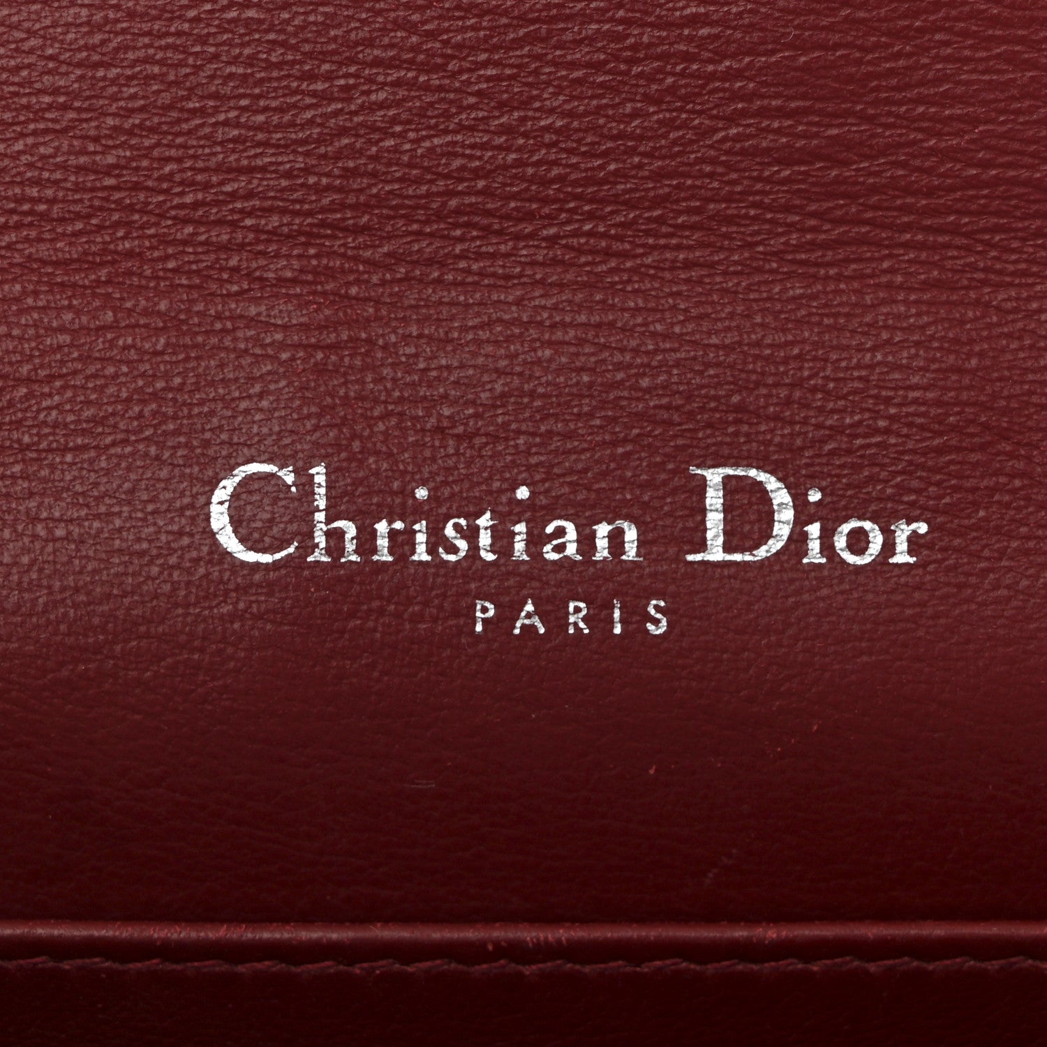 Christian Dior Patent Cannage Lady Dior Chain Wallet Rouge Ceris 7 of 12